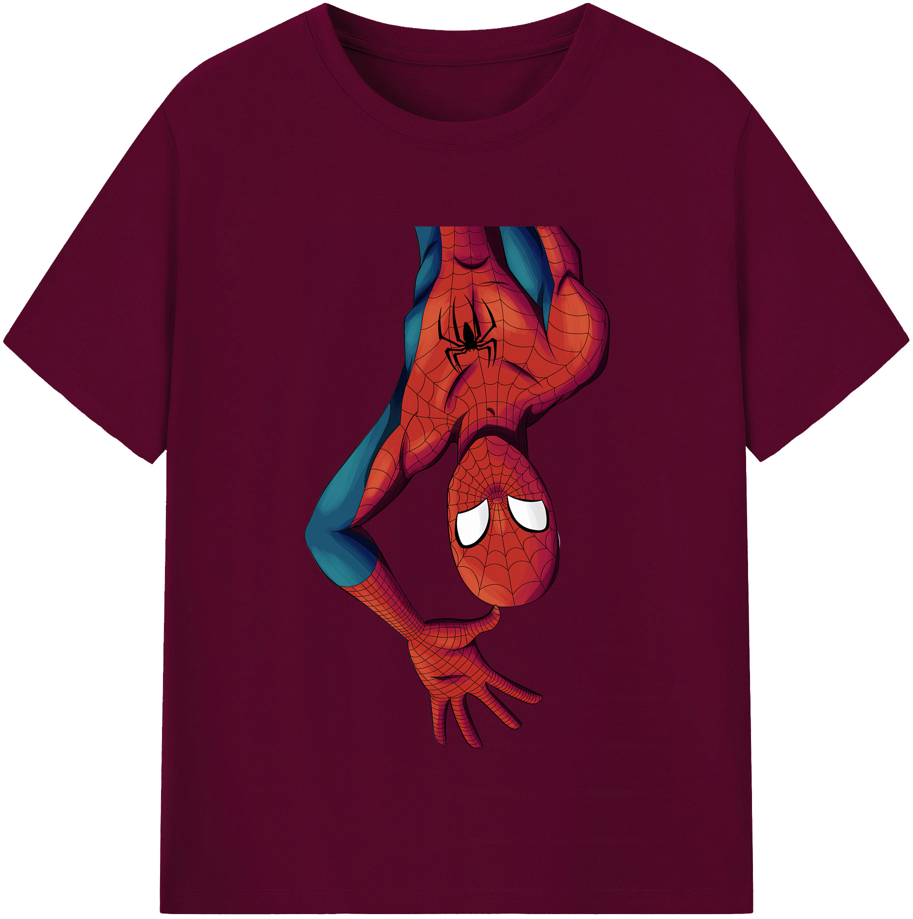 （画像用） Spider Man スパイダーマン レディースカジュアルプリントTシャツ（綿100％）